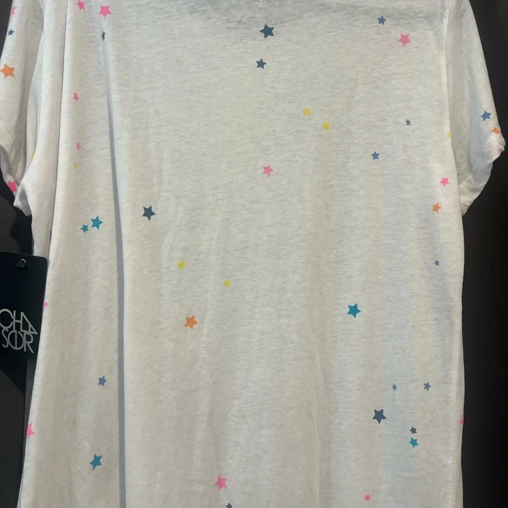 Chaser women colorful star t-shirt, size extra large new with tags - Picture 5 of 6